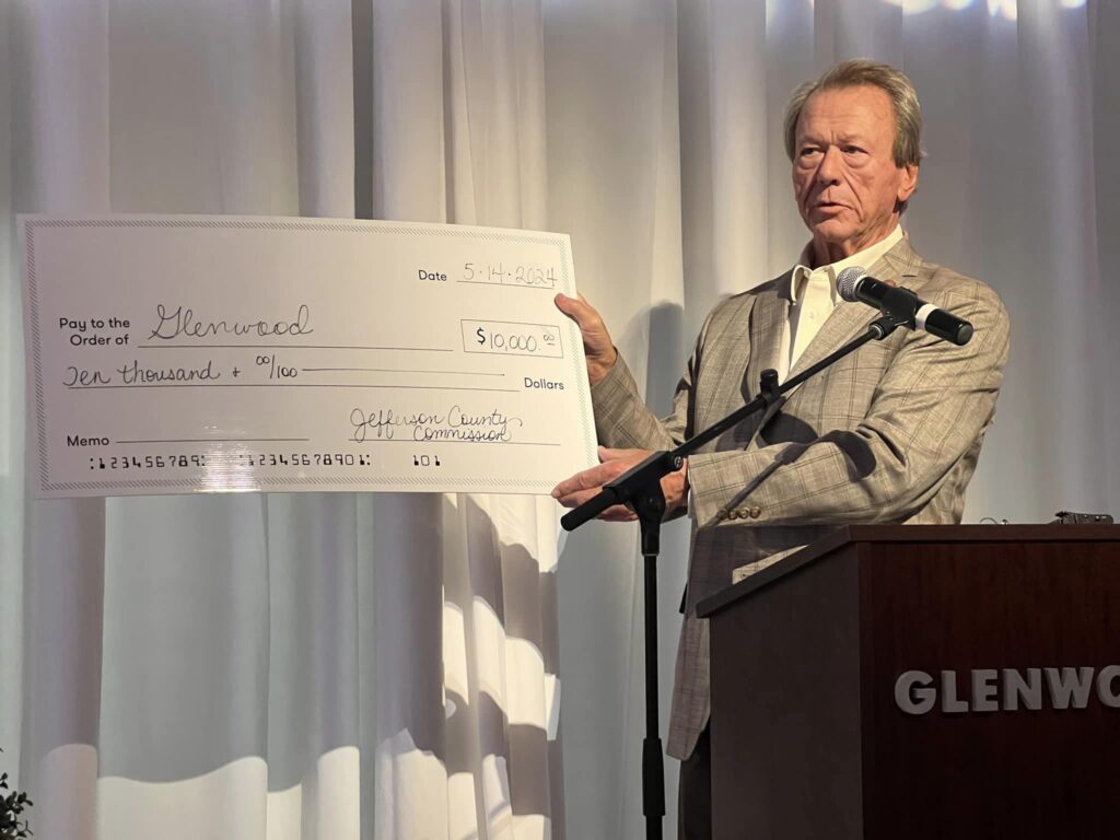 Glenwood was recognized for outstanding care and received $10,000 from the Jefferson County Commission. (Whitney Salts/Glenwood)