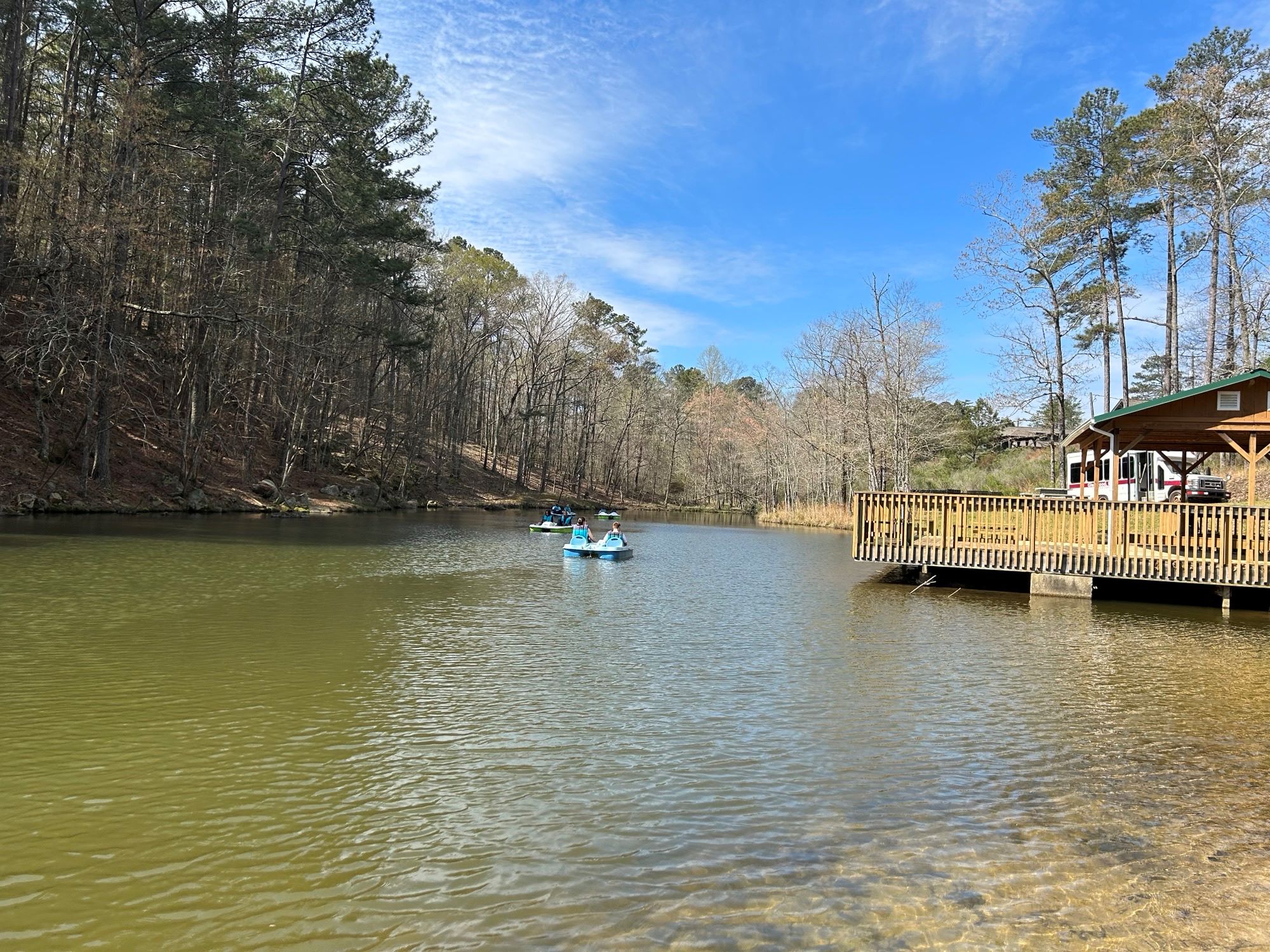 Recreation in the lake.