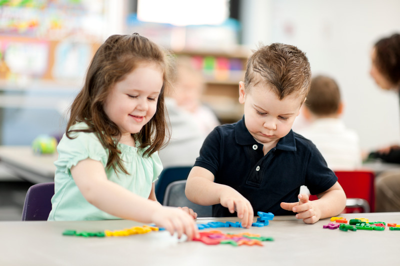 Diverse children at daycare